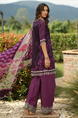 CHARIZMA COMBINATION VOL 1 2026 | 3-PC Unstitched Embroidered Lawn Collection CC6-005