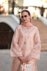 Noor Eid Luxe Printskhaas '26 By Saadia Asad | D8 - B - Peach Blush