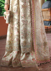Kanwal Malik Maahi Festive 2025 Chanda in ivory – hand-embellished organza shirt with cutwork neckline, embroidered dupatta, and digital printed trouser available at Highway Fashion”