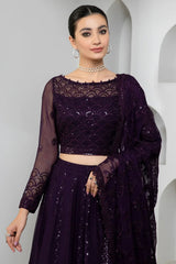 Zarif | Zp 02 DARK ORCHID | Pareesia Luxury Formal