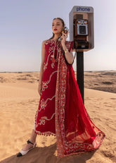 Flow by Crimson '25 | Twirls and Ties D8-B | 3PC Embroidered Suit