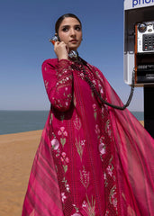 Flow By Crimson '25 | Once Upon A Flower-D9 A | 3PC Luxury Lawn Suit