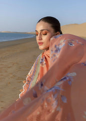 Flow by Crimson '25 | Under The Tuscan Love-D1 A | 3PC Luxury Lawn Suit
