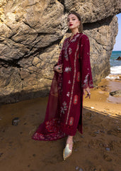 Flow by Crimson '25 | Parsi Threads-D5 B | 3PC Embroidered Lawn Suit
