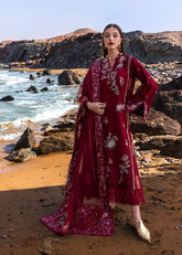 Flow by Crimson '25 | Parsi Threads-D5 B | 3PC Embroidered Lawn Suit