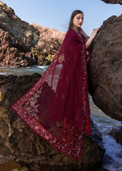 Flow by Crimson '25 | Parsi Threads-D5 B | 3PC Embroidered Lawn Suit