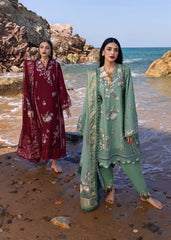 Flow By Crimson '25 | Parsi Threads-D5A | 3PC Embroidered Lawn Suit