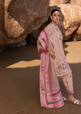 Flow By Crimson '25 | Floral Crush-D6 B | 3PC Embroidered Lawn Suit