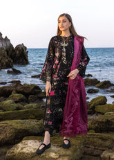 Flow by Crimson '25 | Bloom Bold-D4 B | 3PC Embroidered Lawn Suit