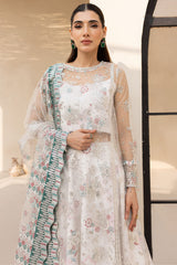 Moonlight Mist luxury embroidered outfit by Farasha, available at Highway Fashion