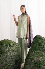 Seran Nysa - Unstitched Cambric Edit - '26 | Celadon