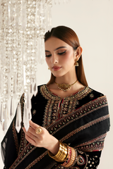 Razia luxury velvet outfit by Emaan Adeel available at Highway Fashion