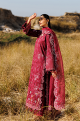 Emaan Adeel Sunlit Groove Luxury Lawn '26 | RADIANT ROSE