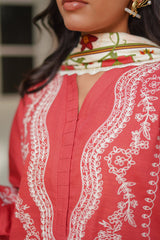 Autumn Winter Vol-01 Collection'24 By Sahar Sunset Rust