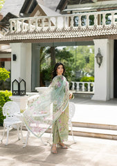 Elaf Signature Embroidered Lawn with Chiffon Collection Vol II '26 | ESG-6A JADE