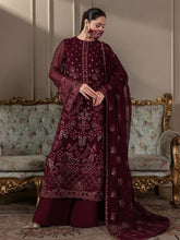 Chandni By Flossie | Mahira - 3 Piece Embroidered Chiffon Dress