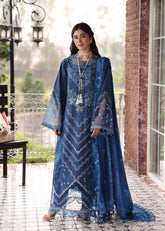 Sardinia Embroidered Lawn Eid '26 | Terrace Blue