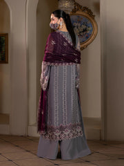 Chandni By Flossie | Abeer - 3 Piece Embroidered Chiffon Dress