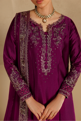 Iznik Formals | UE-736 Embroidered Sheesha Silk