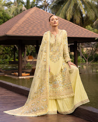 Zinnia Luxury Lawn '25 | Azalea | 3PC Embroidered Lawn Suit