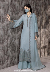 Flossie | SA-03 | Raw Silk Embroidered Collection 2025