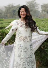 Sardinia Tales Of Petals Luxury Lawn '26 | CLOUD WHISPER