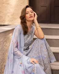Zinnia Luxury Lawn '25 | Liana | 3PC Embroidered Lawn Suit