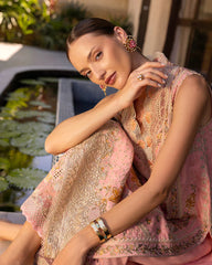 Zinnia Luxury Lawn '25 | Peony | 3PC Embroidered Lawn Suit
