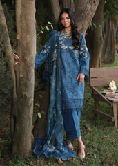 Sardinia Tales Of Petals Luxury Lawn '26 | BLUE BLOSSOMS