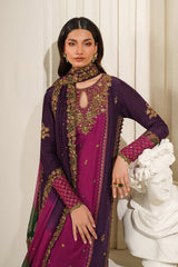 Iznik Festive Formals '26 | UE-611 Embroidered Ramen Silk
