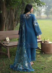 Sardinia Tales Of Petals Luxury Lawn '26 | BLUE BLOSSOMS
