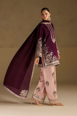 Iznik Formals | UE-733 Embroidered Ramen Silk
