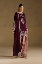 Iznik Formals | UE-733 Embroidered Ramen Silk