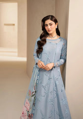 Elaf E-CRAFT - CHIKANKARI LAWN WITH CHIFFON DUPATTA '26 | EHC-5B PACIFIC
