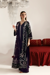 Pakistani velvet wedding outfit Dilnar Emaan Adeel