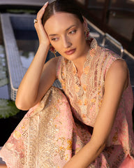 Zinnia Luxury Lawn '25 | Peony | 3PC Embroidered Lawn Suit