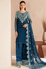 Farasha | Cobalt Haze | unstitched Formals ’25