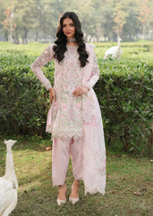Sardinia Tales Of Petals Luxury Lawn '26 | PINK BREEZE