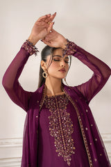 Iznik | Luxury Formal | UE-480 Embroidered Chiffon