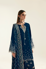 Jahanara luxury velvet outfit by Emaan Adeel available at Highway Fashion