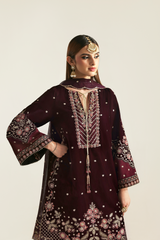 Pakistani velvet wedding dress Mehrunisa by Emaan Adeel