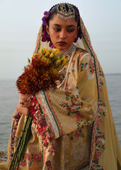 Hussain Rehar Luxury Lawn 26 Eid Edit | Ochre