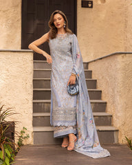 Zinnia Luxury Lawn '25 | Liana | 3PC Embroidered Lawn Suit