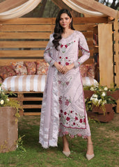 Sardinia Tales Of Petals Luxury Lawn '26 | LAVENDAR HAZE