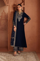 Iznik IV-66 velvet shirt with printed dupatta