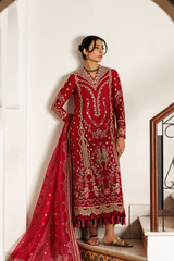 Emaan Adeel Mirabelle Festive Luxury Lawn '26 | GARDENIA GLOW