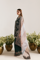Pakistani velvet wedding dress Mehrunisa by Emaan Adeel