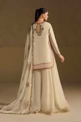 Iznik Formals | UE-735 Embroidered Ramen Silk
