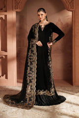 Black velvet sharara set Pakistan