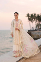 Noor Eid Luxury Laserkaari '25 | D3-A | Embroidered 3PC Lawn Suit